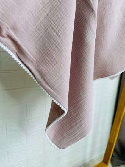 ❤ Плед мусліновий "Бубон", 140 × 100 см. Колір - Мокко. Розмір - 100*140 (#24654408) ✓ Anna Konvert 2