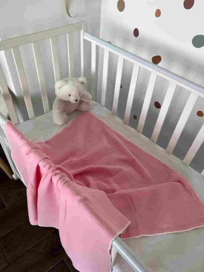 ❤ Плед мусліновий "Бубон" 100 × 70 см. Колір - Ніжно-рожевий (#76921323) ✓ Anna Konvert 2