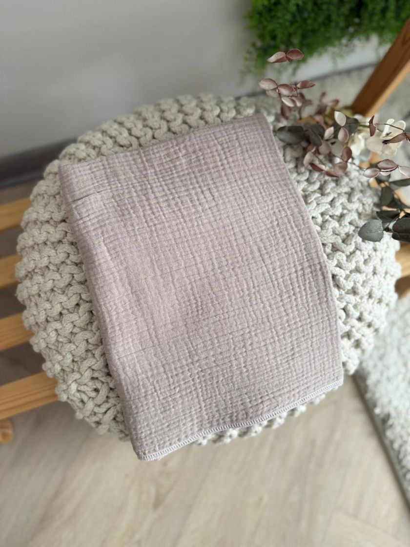 ❤ Пелюшки муслінові чотирьохшарові, жатка. Принт - Мокко. Розмір - 90*135см (#32616209) ✓ Anna Konvert