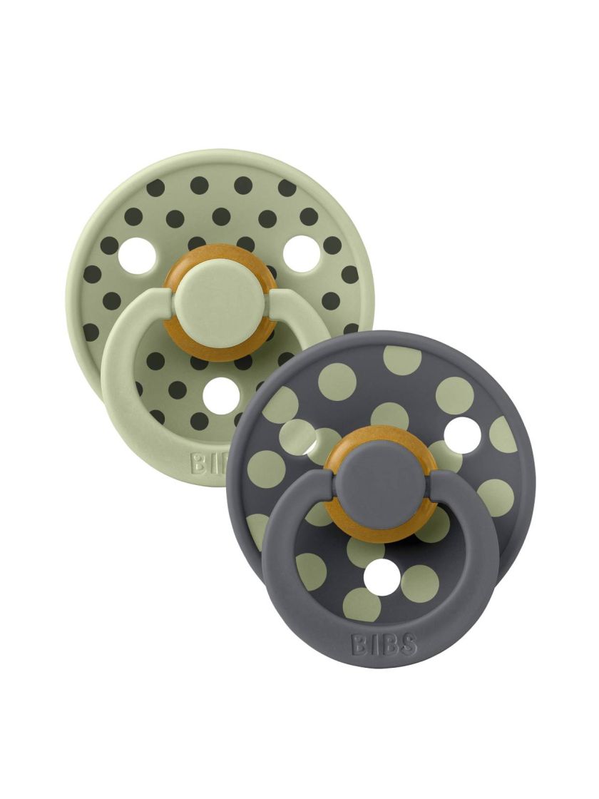 ❤ Соска пустушка BIBS 2 PACK Studio Size 1, 0-6 міс. Колір - Sage/Iron (#5713795276554) ✓ Anna Konvert
