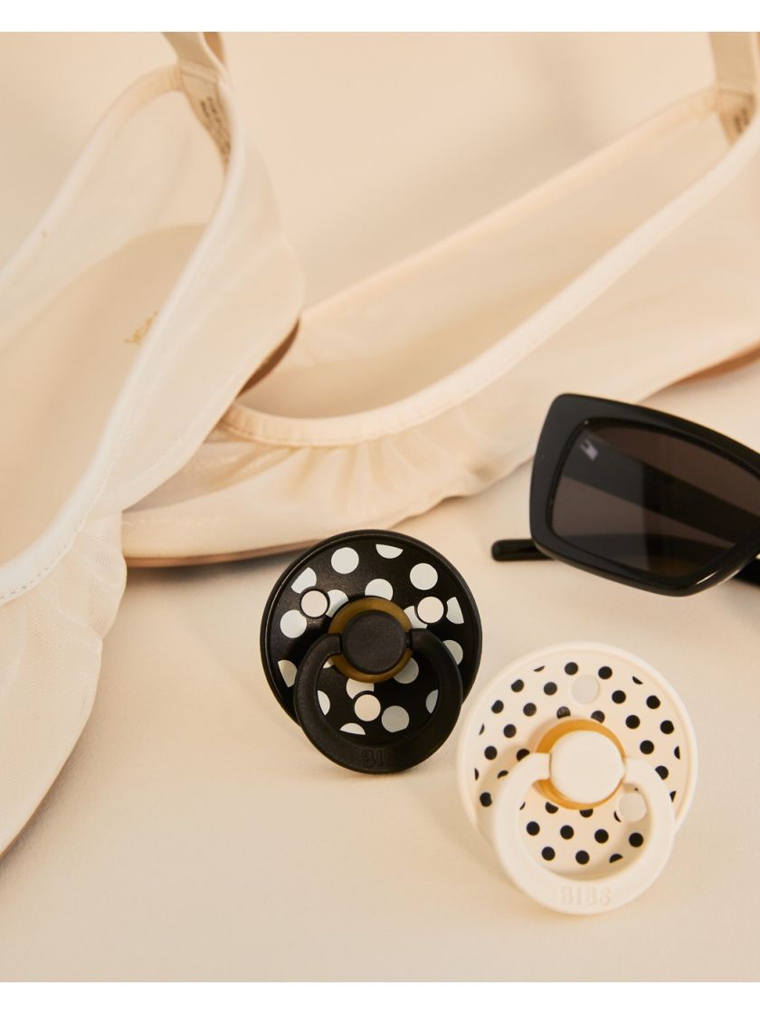 ❤ Соска пустушка BIBS 2 PACK Studio Size 1, 0-6 міс. Колір - Ivory/Black (#5713795276479) ✓ Anna Konvert