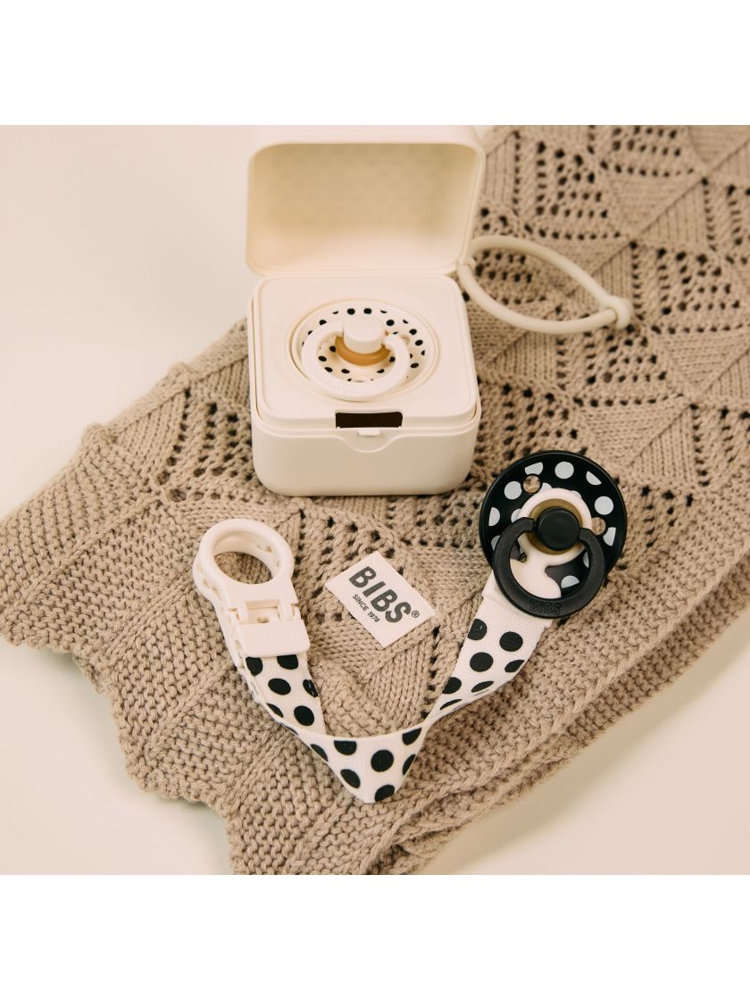 ❤ Соска пустушка BIBS 2 PACK Studio Size 1, 0-6 міс. Колір - Ivory/Black (#5713795276479) ✓ Anna Konvert