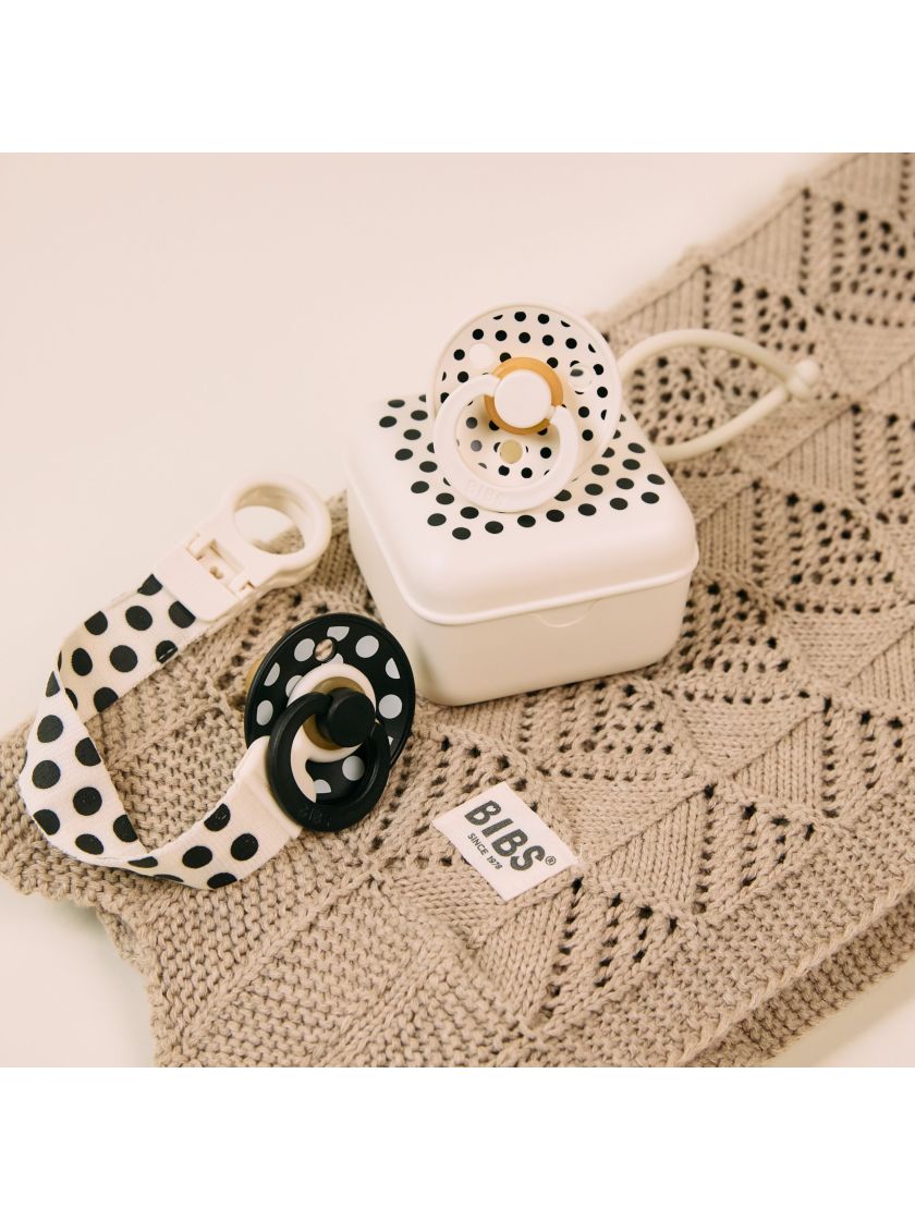 ❤ Соска пустушка BIBS Studio Size 1, 0-6 міс. Колір - Black Ivory (#5713795276257) ✓ Anna Konvert
