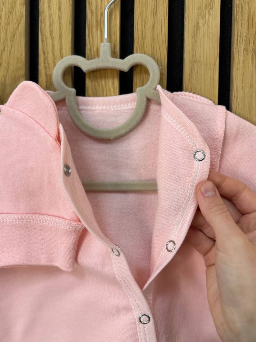 ❤ Чоловічок з шапочкою "Метелик", байка, 56р. БО. Принт - Рожевий однотон. Розмір - 56см (#35471701) ✓ Anna Konvert