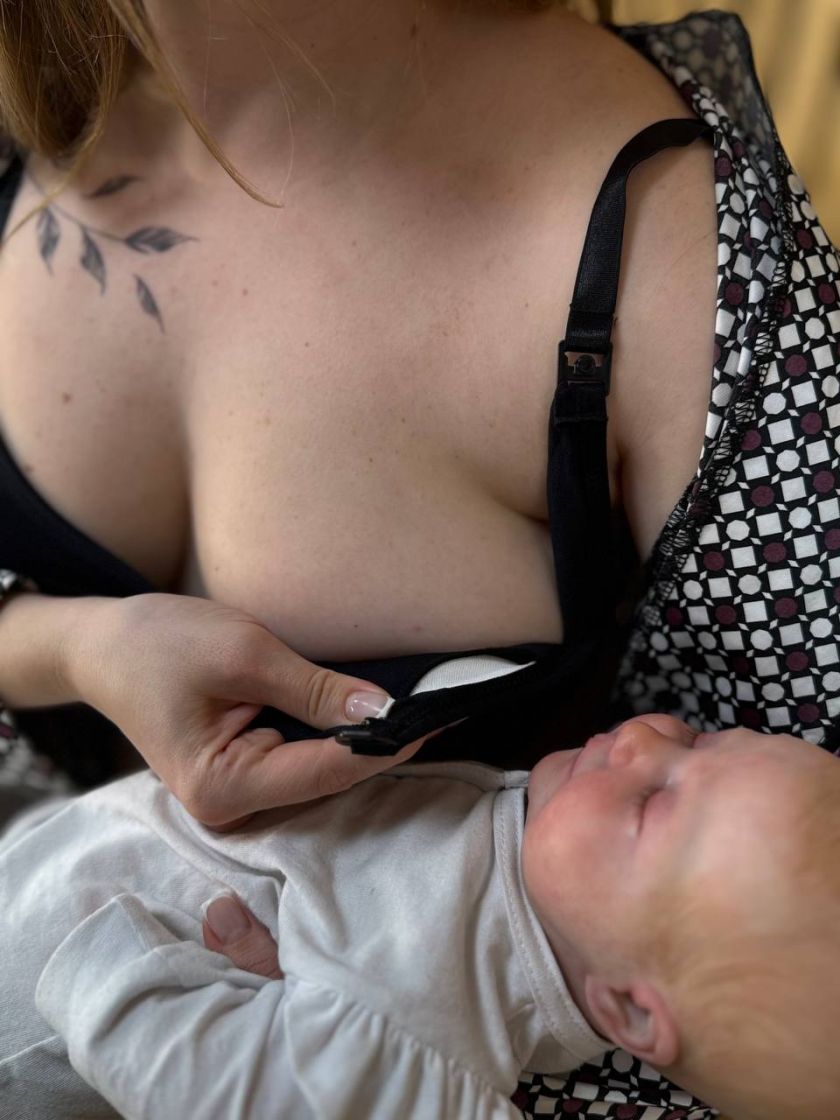 ❤ Бюстгальтер-топ для годування. Колір - Чорний. Розмір - L (80D) (#81920753) ✓ Anna Konvert