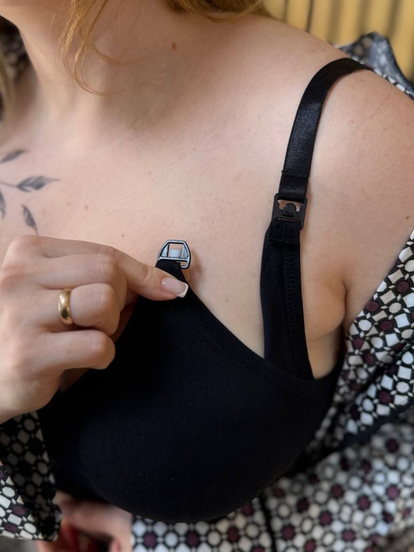 ❤ Бюстгальтер-топ для годування. Колір - Чорний. Розмір - XL (85D) (#61388053) ✓ Anna Konvert