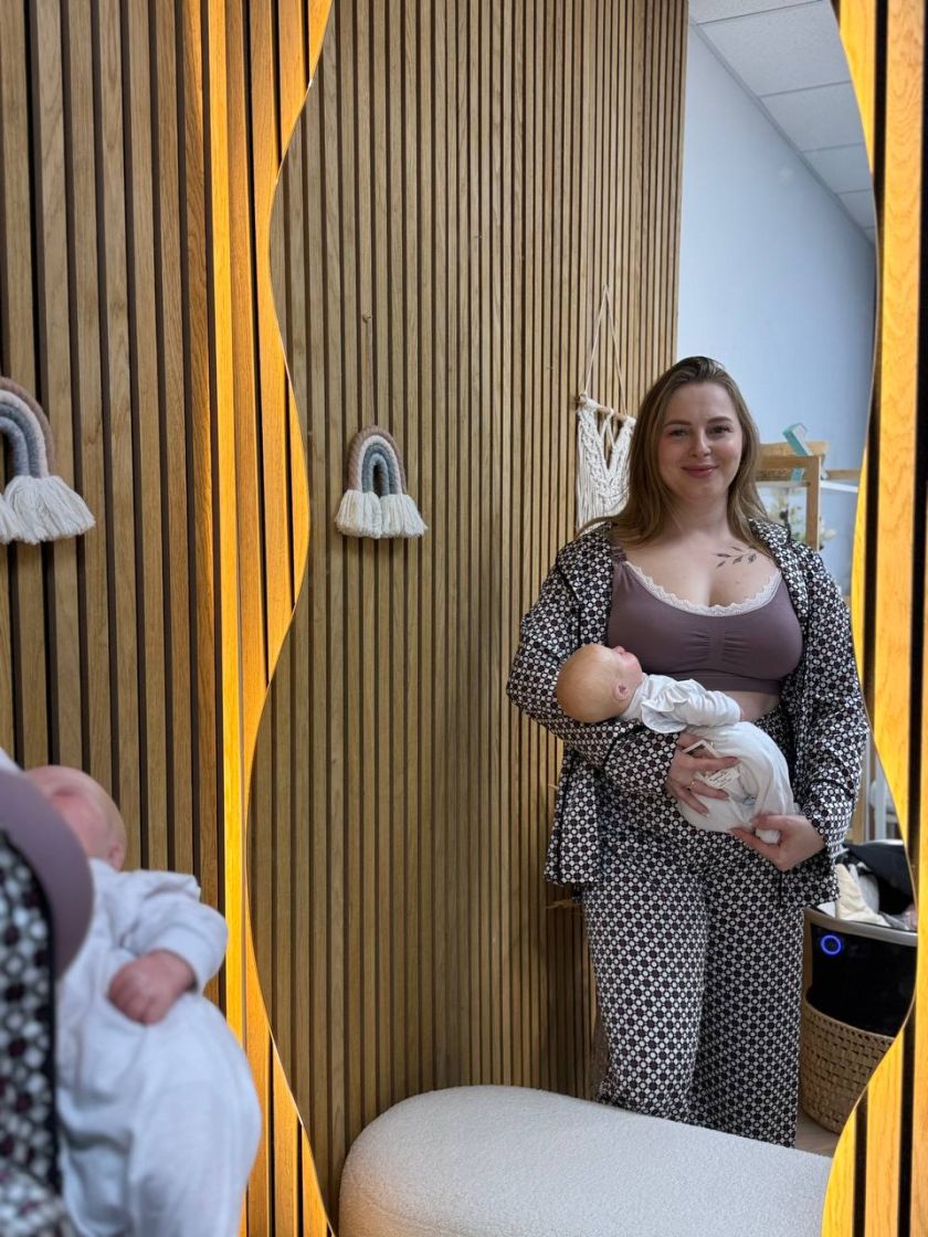 ❤ Бюстгальтер-топ з мереживом, для годування. Розмір - XL(85D). Колір - Сливовий (#3813346) ✓ Anna Konvert