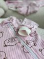 ❤ Чоловічок з блискавкою на інтерлоці "Smile". Принт - Ведмедики контурні на рожевому. Розмір - 56 (#70152014) ✓ Anna Konvert