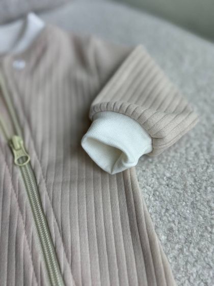 ❤ Чоловічок з блискавкою на інтерлоці "Smile". Принт - Бежевий однотон. Розмір - 56 (#44534686) ✓ Anna Konvert 2