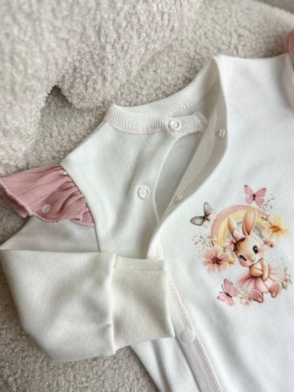 ❤ Комплект 3ка з боді та спідницею, інтерлок "Smile". Принт - Горох на пудровому. Розмір - 62 (#5742946) ✓ Anna Konvert 2