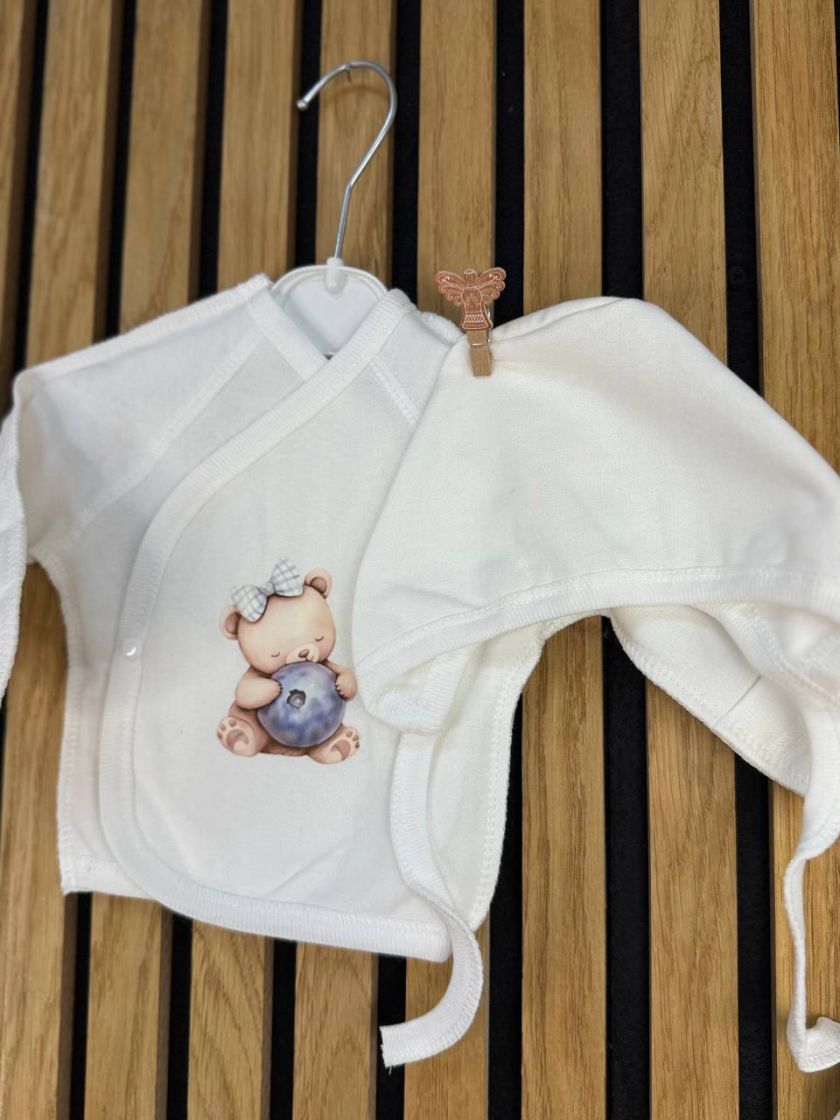 ❤ Комплект 4 предмети Smile на байці. Принт - Гілочки з лохиною. Розмір - 56 (#57818419) ✓ Anna Konvert