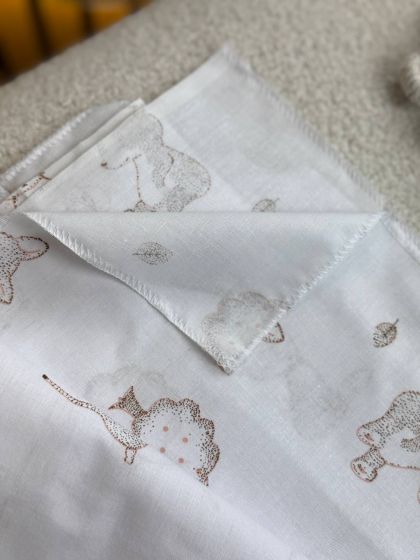 ❤ Пелюшки бавовняні. Принт - Звірі різні шоколад (#93903) ✓ Anna Konvert 2