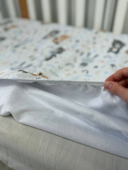 ❤ Простирадло у ліжко непромокаюче, 120/60 см. Принт - Лисичка та звірі (#65800248) ✓ Anna Konvert 2