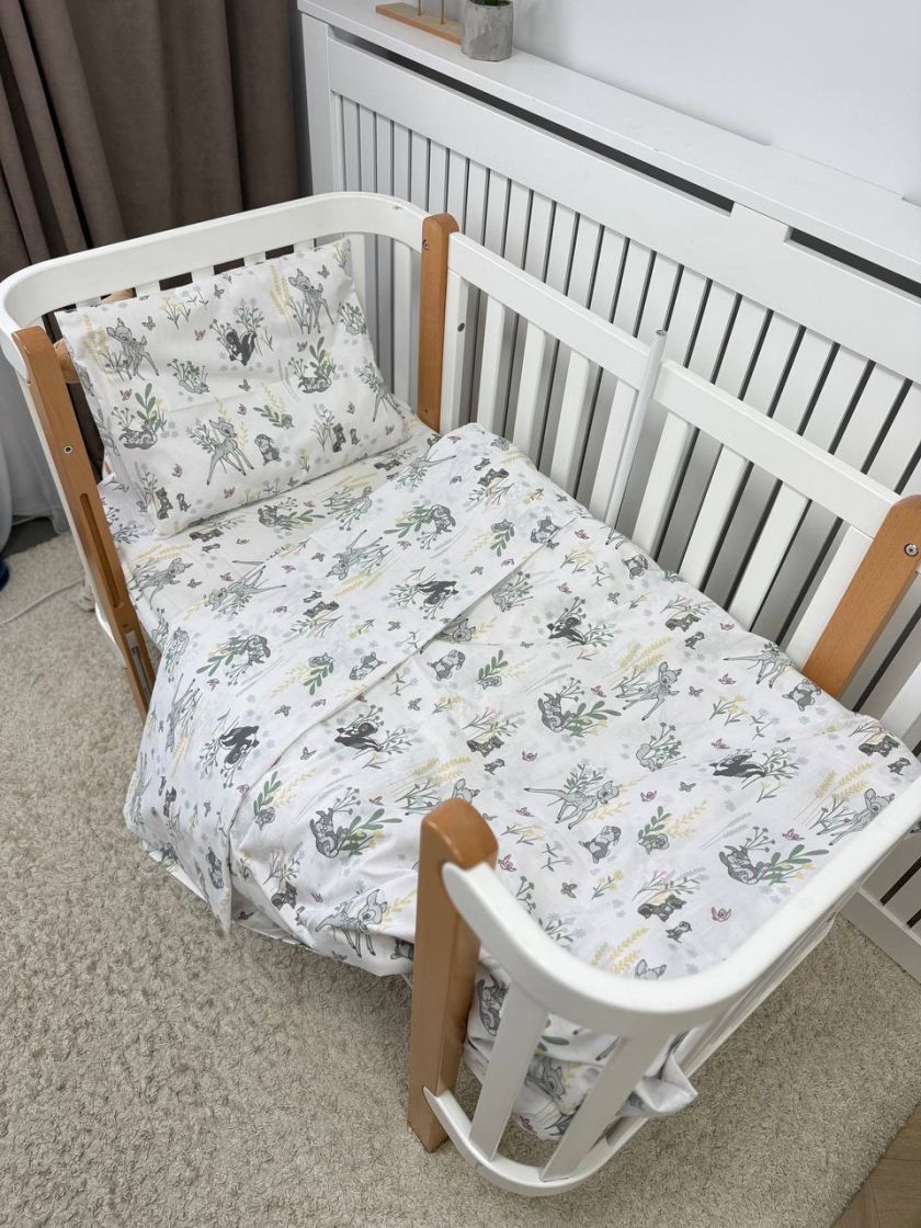 ❤ Змінна дитяча постіль, розмір підковдри 140 см на 110 см. Принт - Бембі дісней (#76108602) ✓ Anna Konvert