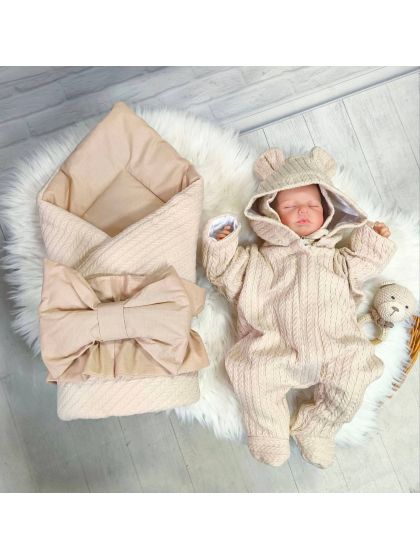 ❤ Конверт "Косичка" демісезонний. Колір - Бежевий (#57986421) ✓ Anna Konvert 2