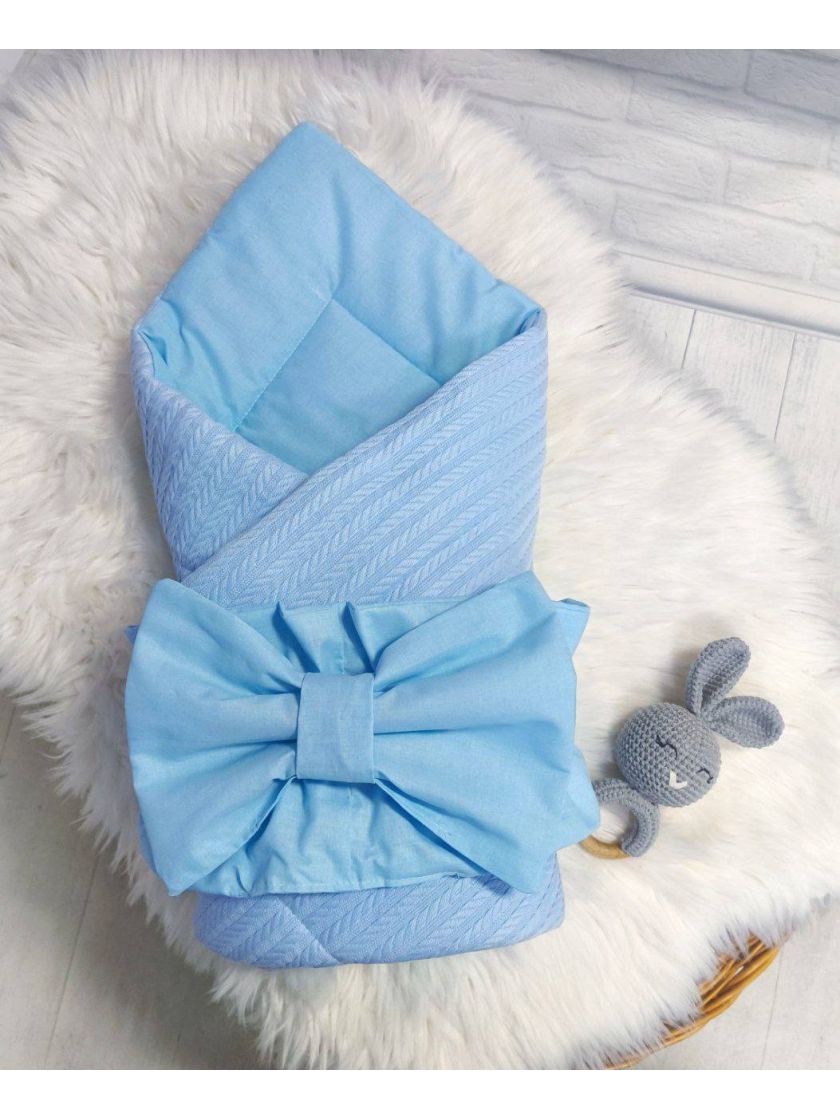 ❤ Конверт "Косичка" демісезонний. Колір - Блакитний (#28522316) ✓ Anna Konvert