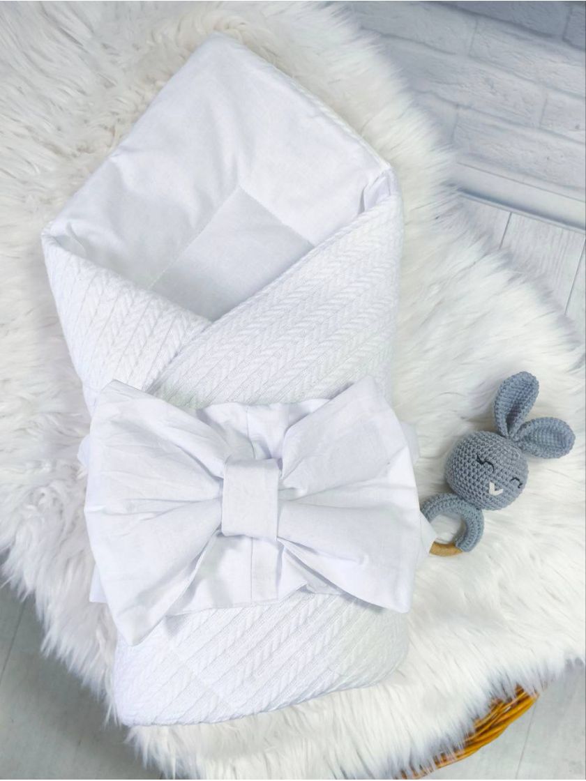 ❤ Конверт "Косичка" демісезонний. Колір - Білий (#47577721) ✓ Anna Konvert