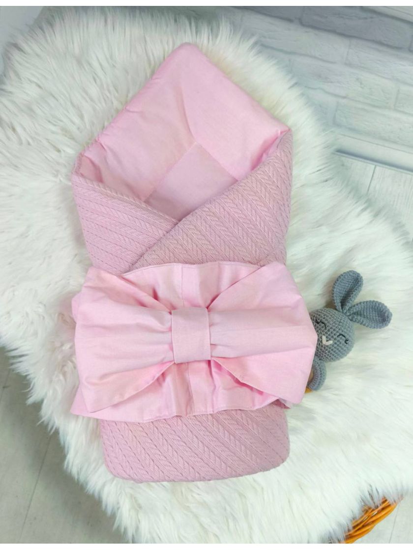 ❤ Конверт "Косичка" демісезонний. Колір - Рожевий (#33543406) ✓ Anna Konvert