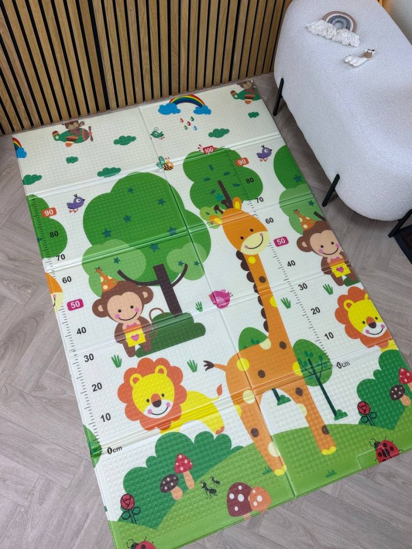 ❤ Килимок ігровий (ТЕРМО) 2-х сторонній EVA 180х120х0.8см, в сумці. Принт - Повітряні кулі/веселка (#52461291) ✓ Anna Konvert