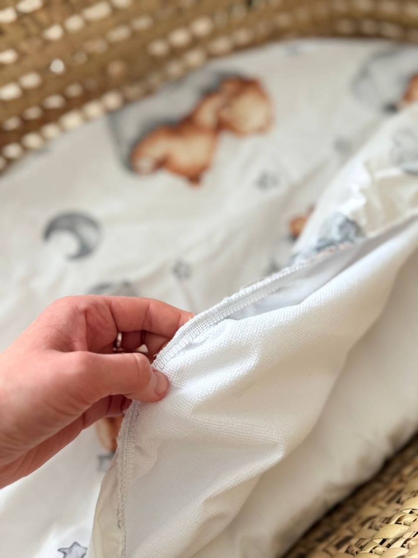 ❤ Простирадло непромакаюче у візочок та подушка. Принт - Ведмедик на хмаринці (#64323448) ✓ Anna Konvert