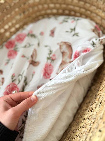 ❤ Простирадло непромакаюче у візочок та подушка. Принт - Зайка з трояндою (#51860779) ✓ Anna Konvert 2