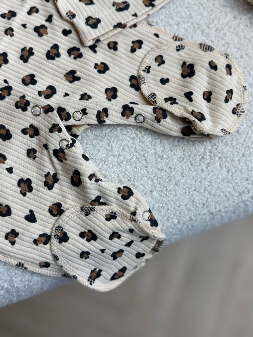 ❤ Чоловічок з шапочкою "Метелик", інтерлок 56р.. Принт - Лео на бежевому (#66923872) ✓ Anna Konvert