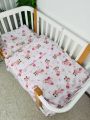 ❤ Змінна дитяча постіль, 110 см на 140 см. Принт - Ведмежа дівчинка з рожевими кульками (#57735292) ✓ Anna Konvert