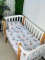 ❤ Змінна дитяча постіль, 110 см на 140 см. Принт - Ведмежа хлопчик з блакитними кульками (#15525636) ✓ Anna Konvert