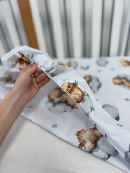 ❤ Змінна дитяча постіль, 110 см на 140 см. Принт - Ведмедик на хмаринці (#77830338) ✓ Anna Konvert 2