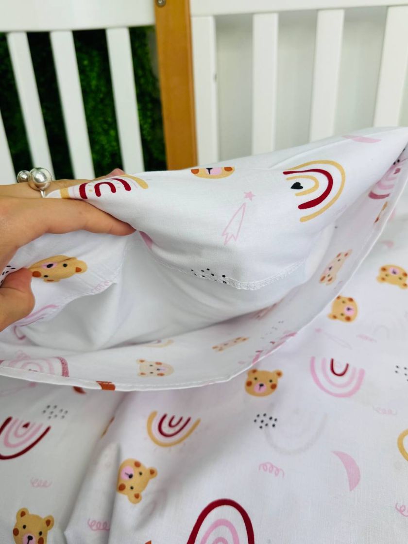 ❤ Змінна дитяча постіль, 110 см на 140 см. Принт - Веселки рожеві (#86359491) ✓ Anna Konvert