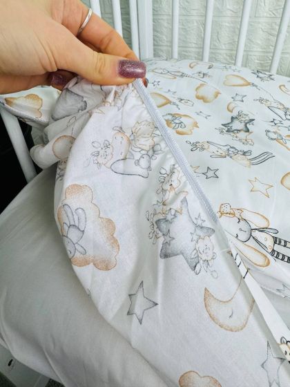 ❤ Змінна дитяча постіль, 110 см на 140 см. Принт - Іграшковий зайчик з кулькою (#49612688) ✓ Anna Konvert 2