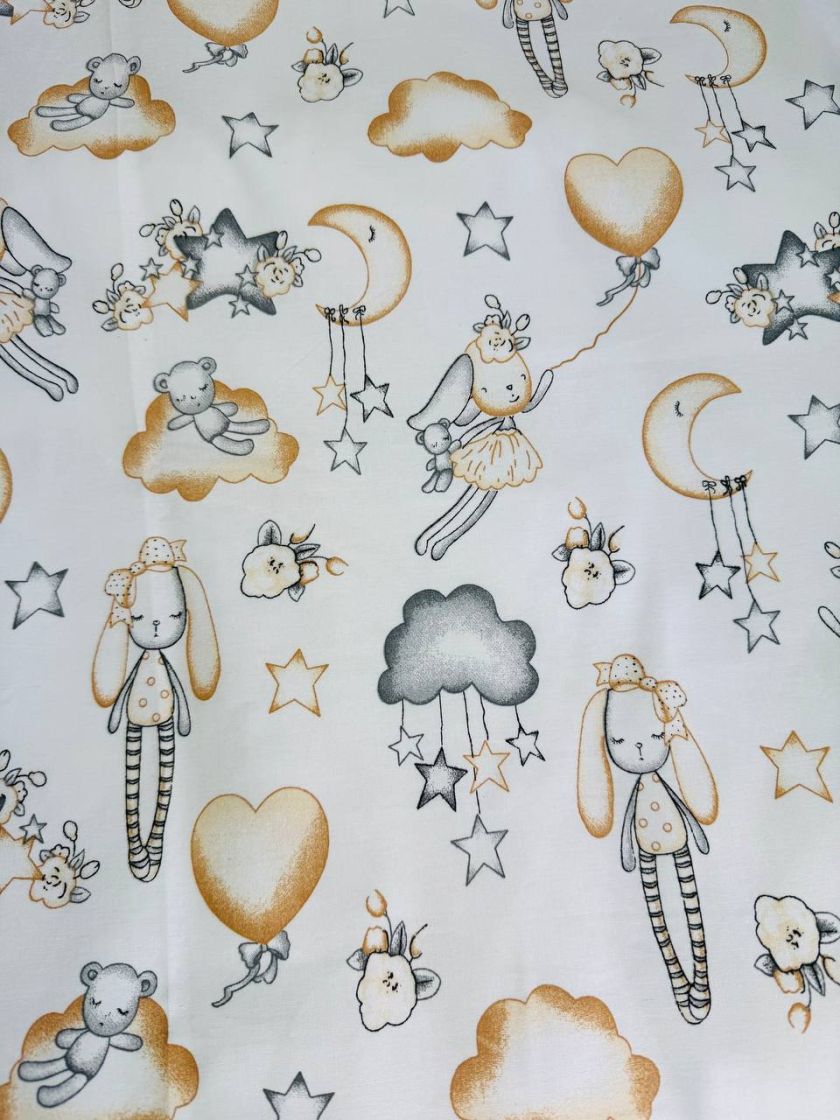 ❤ Змінна дитяча постіль, 110 см на 140 см. Принт - Іграшковий зайчик з кулькою (#49612688) ✓ Anna Konvert