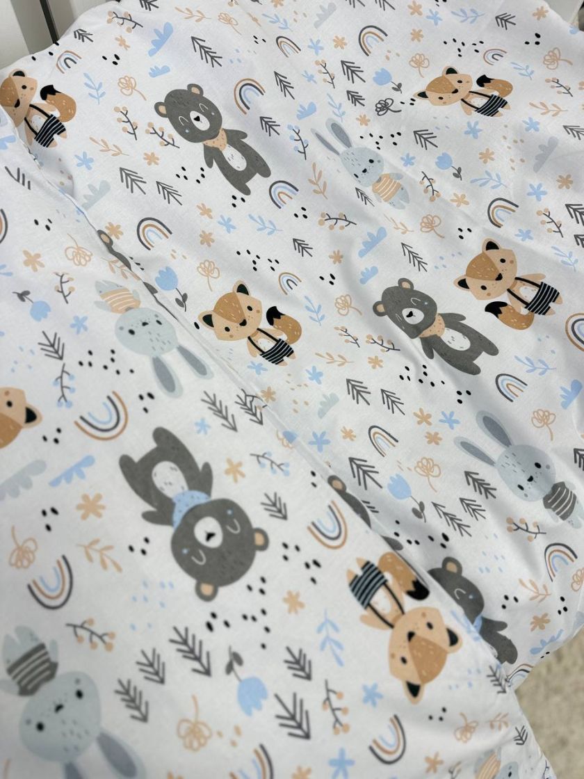 ❤ Змінна дитяча постіль, 110 см на 140 см. Принт - Лисичка та звірі (#4595362) ✓ Anna Konvert