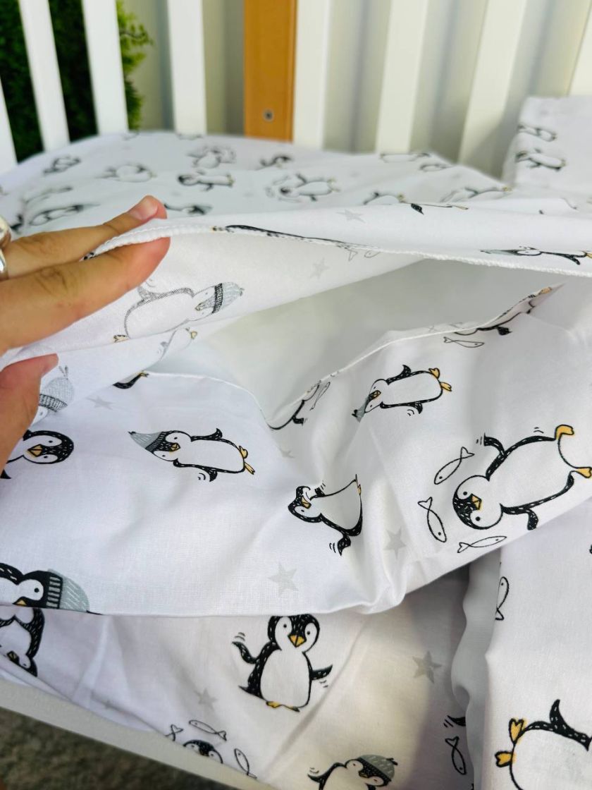 ❤ Змінна дитяча постіль, 110 см на 140 см. Принт - Пінгвіни (#11340888) ✓ Anna Konvert