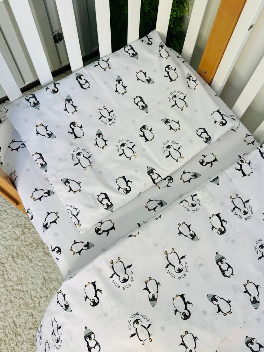 ❤ Змінна дитяча постіль, 110 см на 140 см. Принт - Пінгвіни (#11340888) ✓ Anna Konvert
