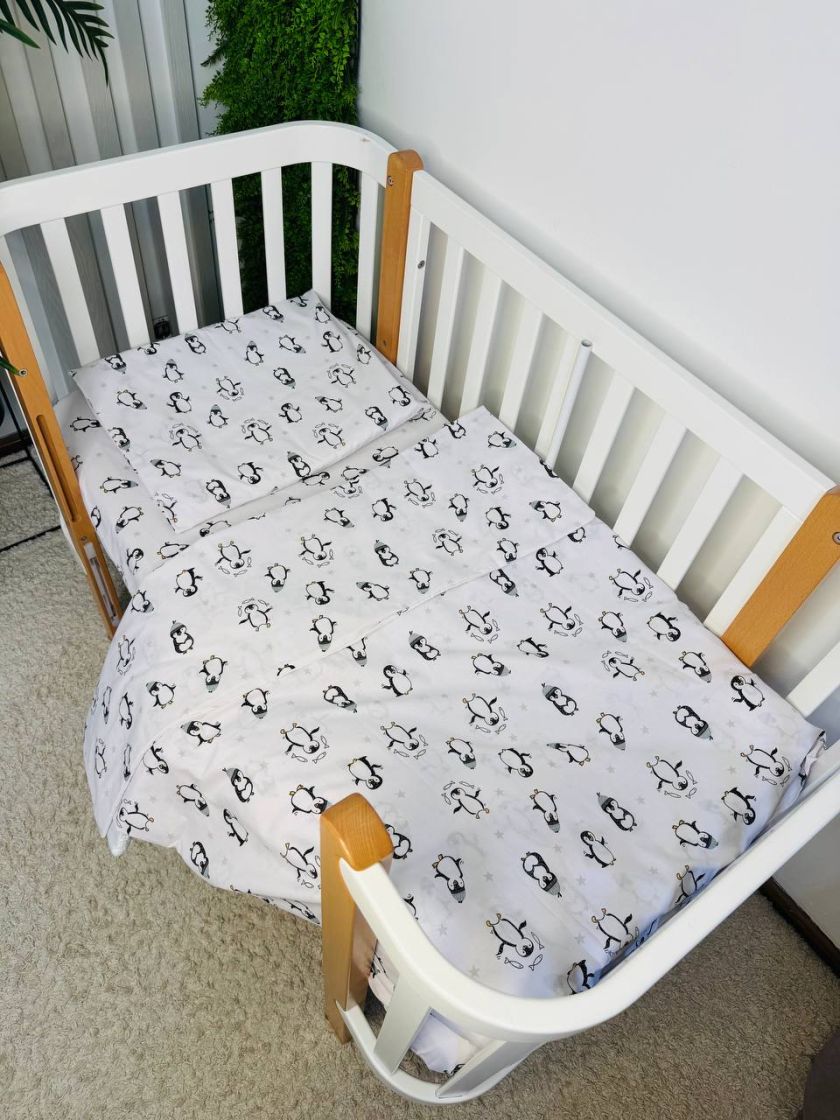 ❤ Змінна дитяча постіль, 110 см на 140 см. Принт - Пінгвіни (#11340888) ✓ Anna Konvert