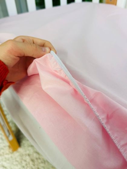 ❤ Простирадло у ліжко, бавовняне 120х60. Принт - Персиковий однотон (#34238392) ✓ Anna Konvert 2