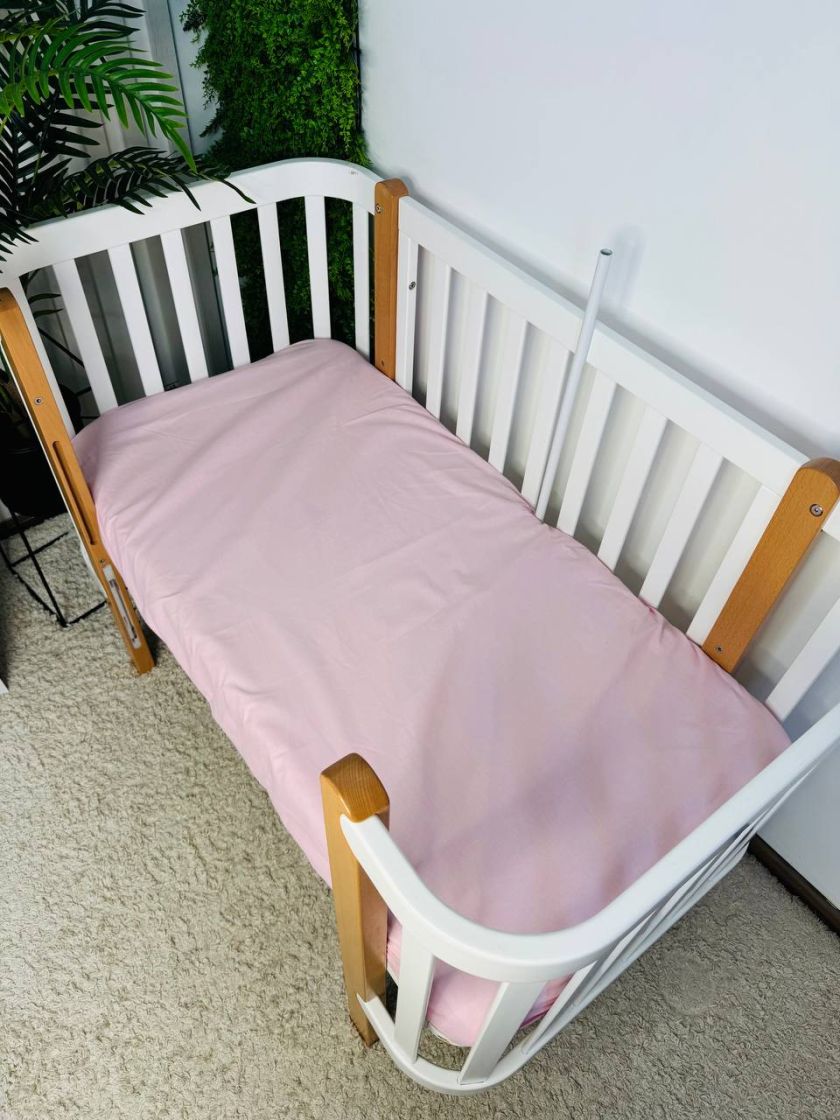 ❤ Простирадло у ліжко, бавовняне 120х60. Принт - Персиковий однотон (#34238392) ✓ Anna Konvert