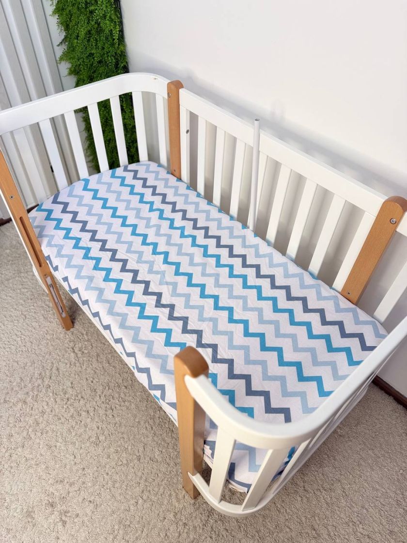 ❤ Простирадло у ліжко, бавовняне 120х60. Принт - Зигзаг (#91965051) ✓ Anna Konvert