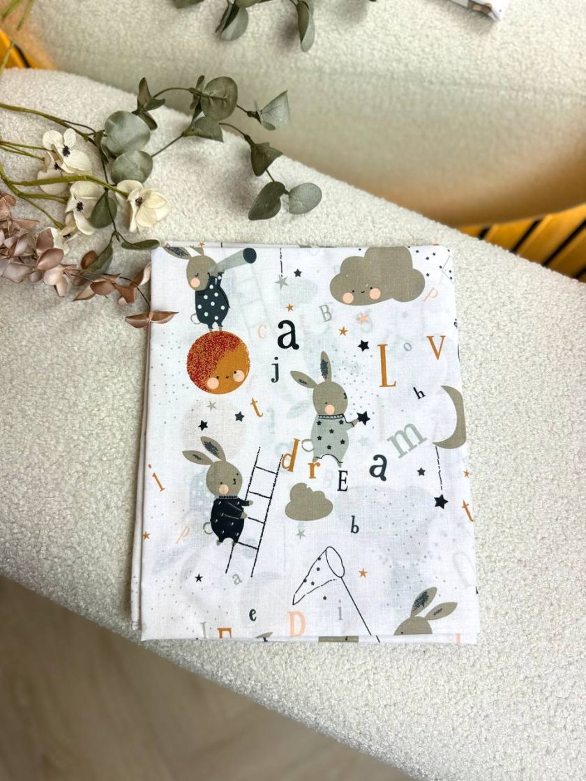 ❤ Пелюшки, ситцеві 90×110см. Принт - Зайка на драбині (#39533362) ✓ Anna Konvert