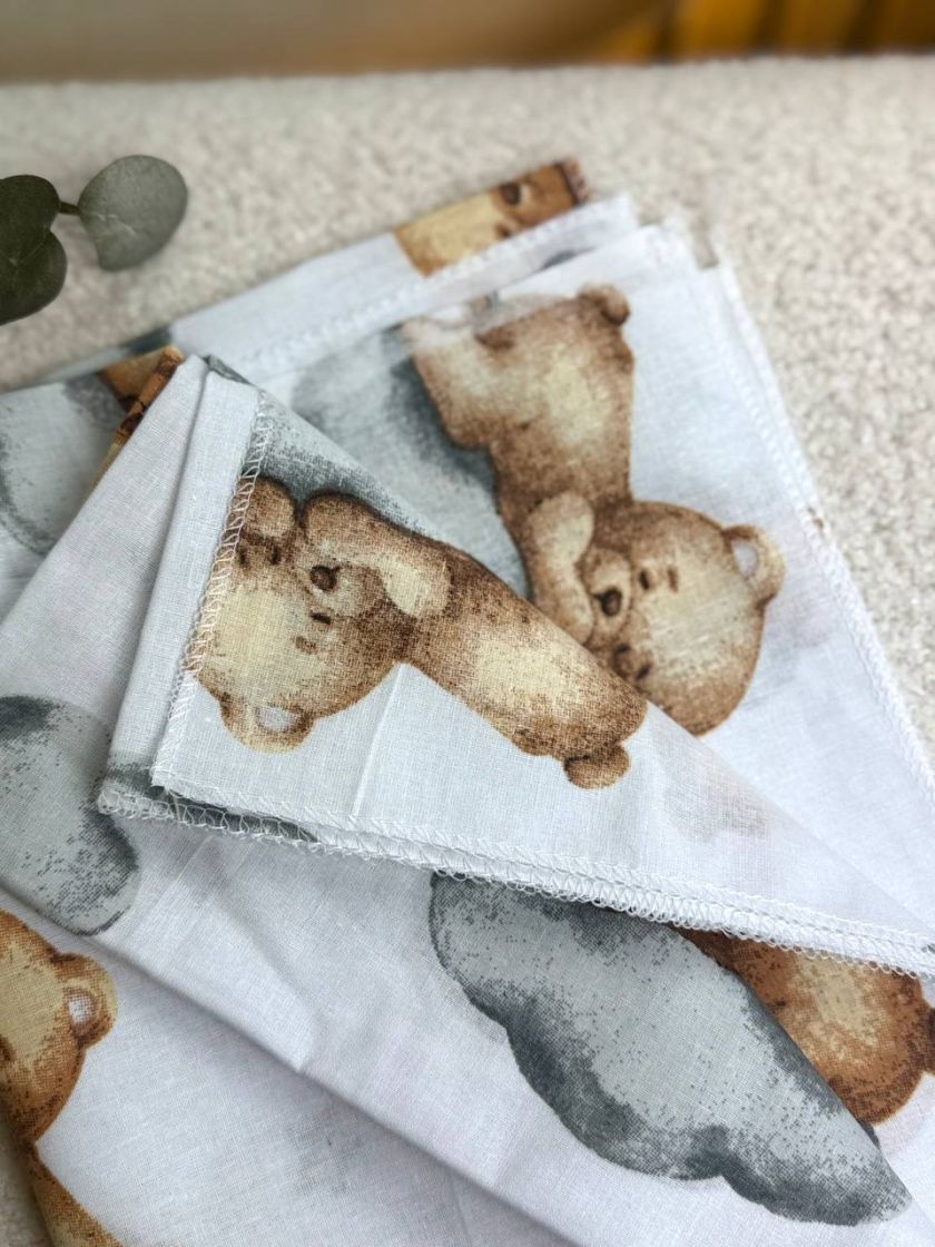 ❤ Пелюшки, ситцеві 90×110см. Принт - Ведмедик на хмаринці (#14991283) ✓ Anna Konvert