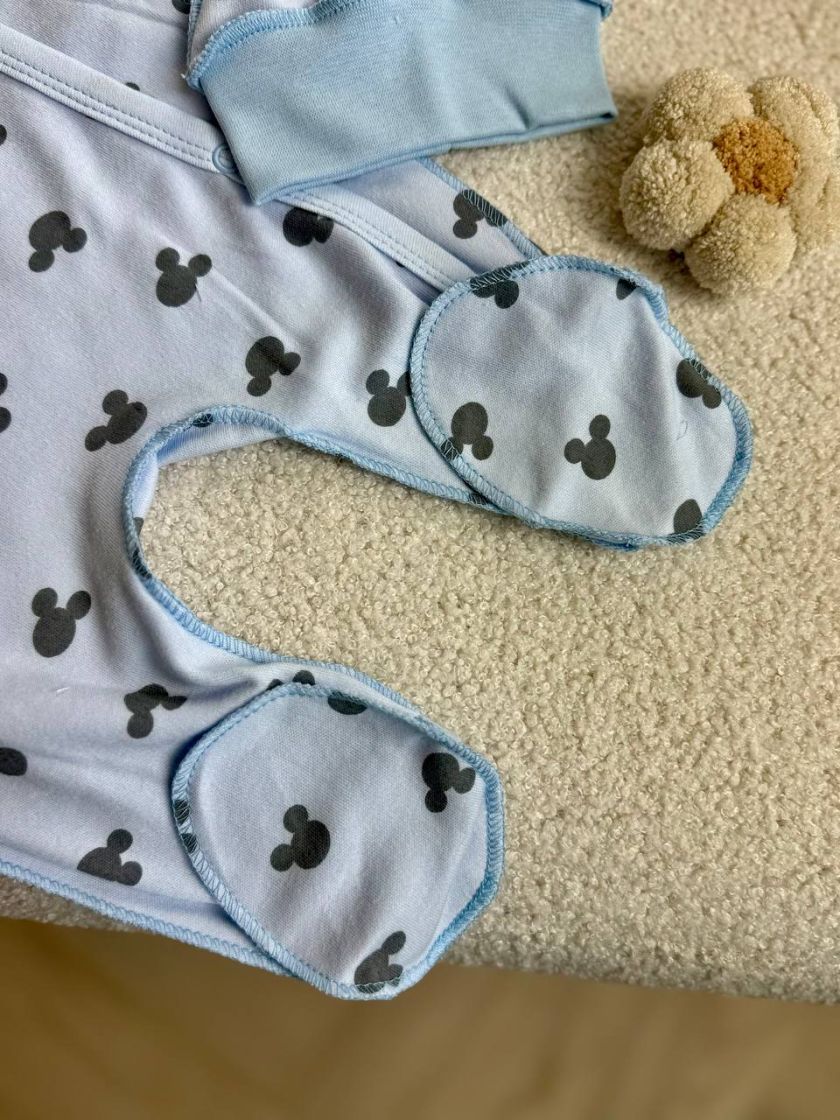 ❤ Чоловічок з шапочкою, інтерлок, 56-62р. Принт - Міккі на блакитному (#88637543) ✓ Anna Konvert