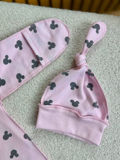 ❤ Чоловічок з шапочкою, інтерлок, 56-62р. Принт - Міккі на рожевому (#92192887) ✓ Anna Konvert 2