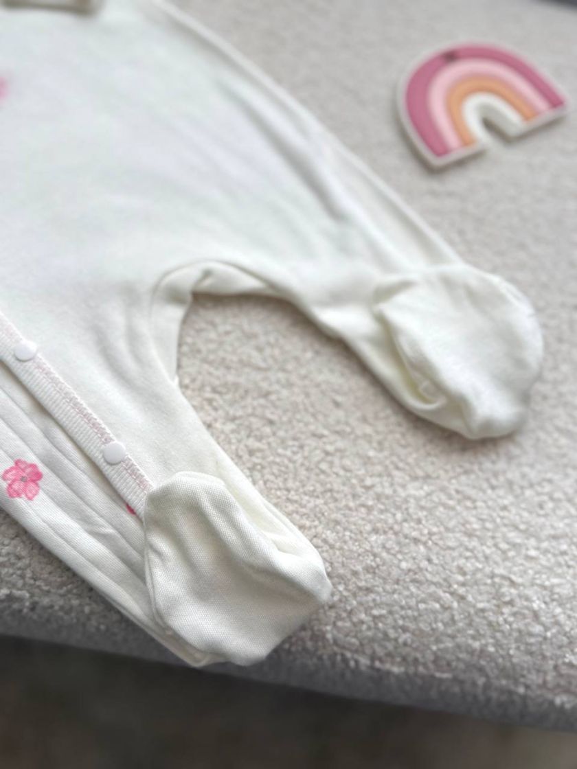 ❤ Чоловічок з рюшами та шапочкою, інтерлок, Smile. Принт - Квітки сакури. Розмір - 62 (#51742599) ✓ Anna Konvert