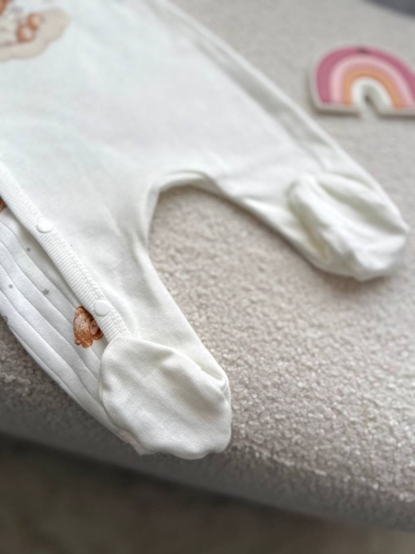 ❤ Чоловічок з шапочкою, інтерлок, Smile. Принт - Ведмедик в піжамці. Розмір - 62 (#73212103) ✓ Anna Konvert