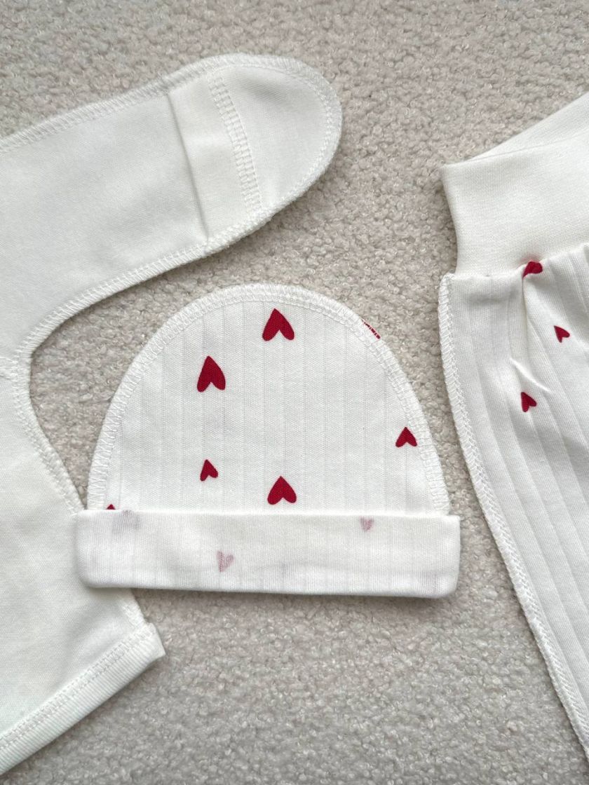 ❤ Комплект 3ка з сорочкою, інтерлок 56см Smile. Принт - Котик з повітряною кулькою. Розмір - 56 (#97190516) ✓ Anna Konvert