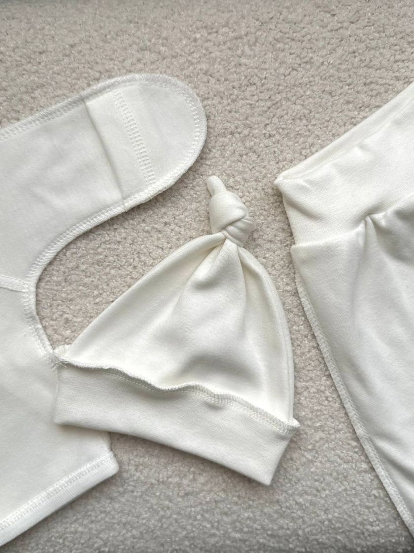 ❤ Комплект 3ка з сорочкою, інтерлок 56см Smile. Принт - Ведмедик у кошику. Розмір - 56 (#81461539) ✓ Anna Konvert