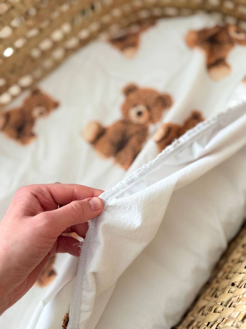 ❤ Простирадло непромакаюче у візочок та подушка. Принт - Ведмідь Тедді сидячий (#54850280) ✓ Anna Konvert