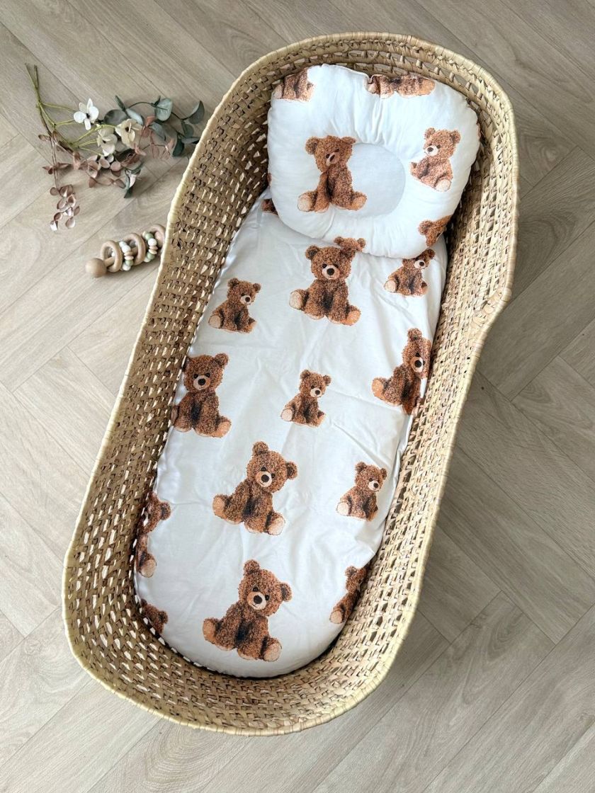 ❤ Простирадло непромакаюче у візочок та подушка. Принт - Ведмідь Тедді сидячий (#54850280) ✓ Anna Konvert