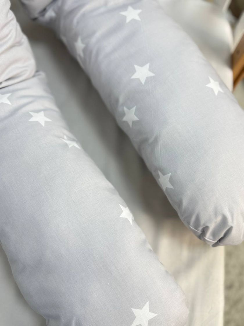 ❤ Подушка для вагітних. Принт - Зірки на сірому (#42969506) ✓ Anna Konvert